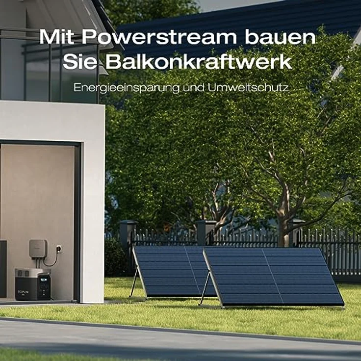 EcoFlow DELTA 2 Max tragbare Powerstation 2048Wh, erweiterbar 2-6 kWh, LFP-Batterie mit 3000 Zyklen, 80% Ladung <1 Std, 3000W Max Ausgangsleistung, Solargenerator für Zuhause, Camping, Wohnmobil – Bild 2
