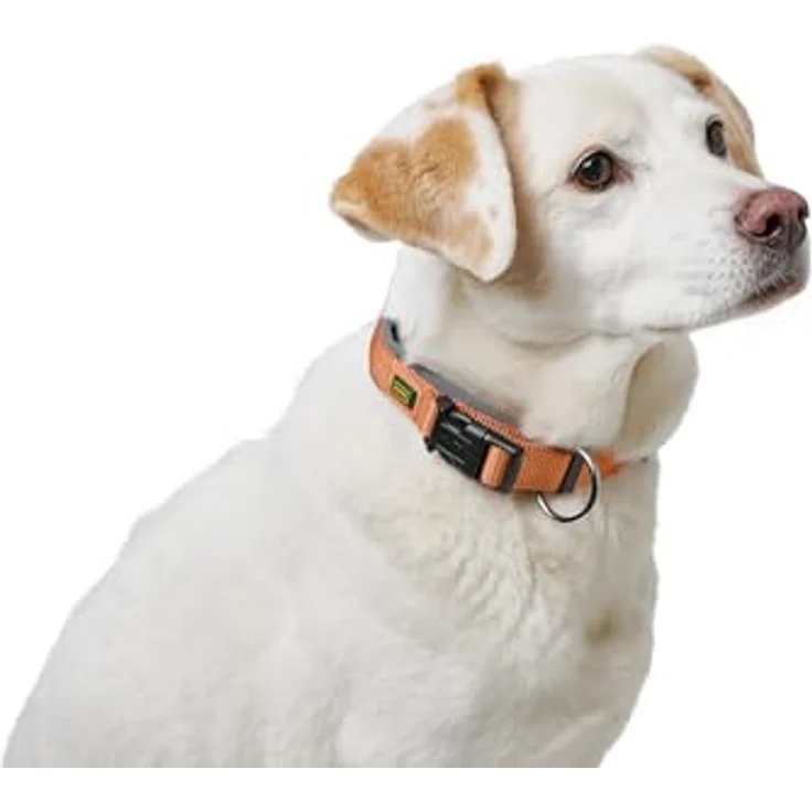 HUNTER Hundehalsung NEOPREN Vario Plus, strapazierfähiges Nylon, weiche Neoprenpolsterung, stufenlos verstellbar, mit Zugentlastung, pflegeleicht, komfortabel, Kupfer/grau, Größe S/1,5 – Bild 4