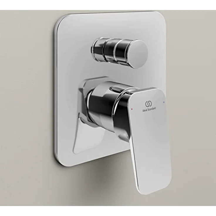 Ideal Standard Ceraplan, Unterputz-Badearmatur in Chrom, mit keramischer Kartusche und Eco-Funktion – Bild 3
