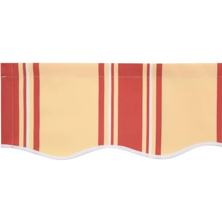 vidaXL Markise Markisen-Ersatzstoff, 400 x 200 cm, gestreift in Gelb, Orange und Weiß, ideal für Balkon und Terrasse – Bild 6