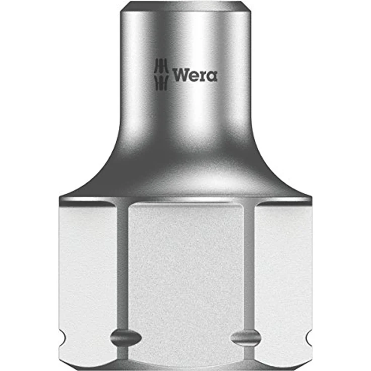 Wera Zyklop-Steckschlüsseleinsatz 6.3 mm (1/4), Außensechskant, SW 4, Chrom-Vanadium Stahl, hochglanzverchromt – Bild 1
