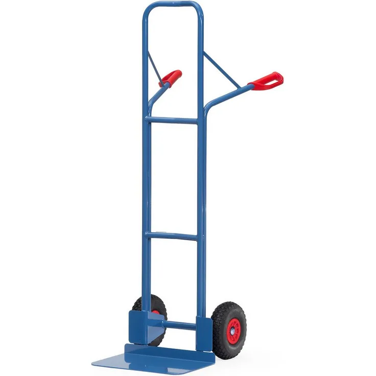 FETRA Sackkarre Stapelkarre B1328P, Stahlrohr mit Stahlblechschaufel, blau