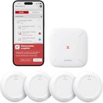 X-Sense SBS50 WLAN Wassermelder, Smarter Funk-Wassersensor mit App-Warnungen, IP67 wasserdicht, 500 m Reichweite, 5er Set für Küche, Bad, Keller
