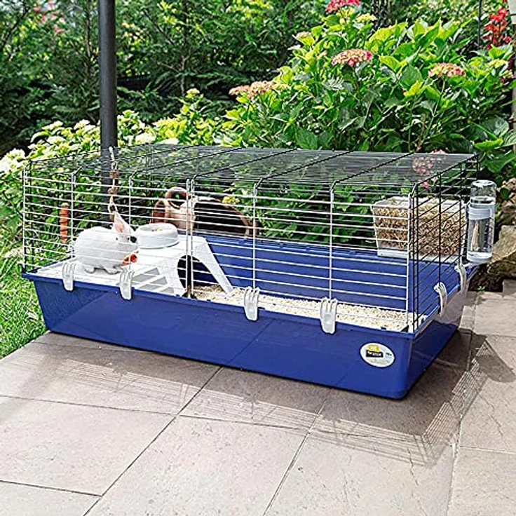 Ferplast Kaninchenkäfig käfig für Hasen, Nagerkäfig, Meerschweinchen- Kaninchenstall mit Zubehör, 118 x 59 x h 50 cm. – Bild 3