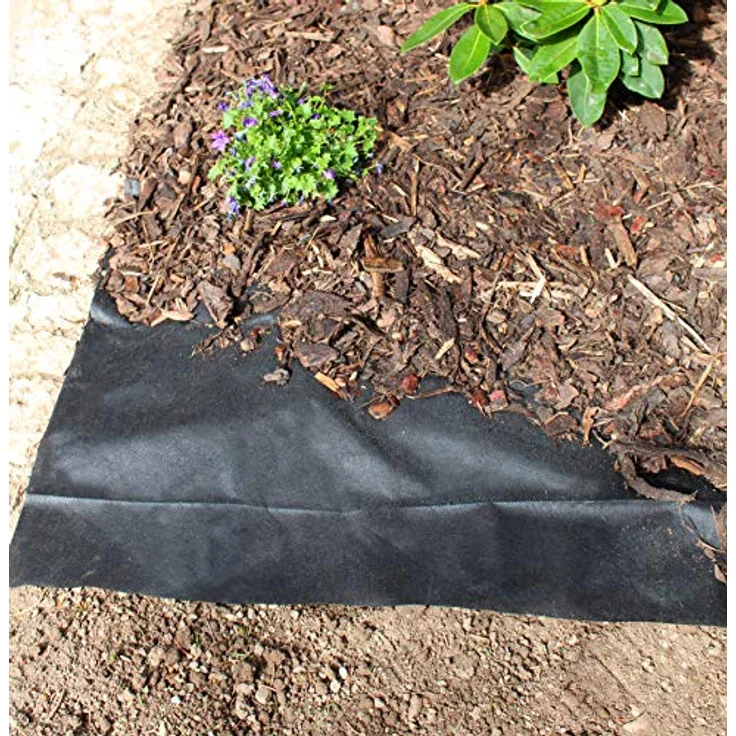 Windhager Unkraut Vlies BASIC, Gartenvlies Gartenfolie Abdeckvlies Wurzelsperre, Atmungsaktiv, Wasserdurchlässig, 5 x 1,6 m, 06319 – Bild 5