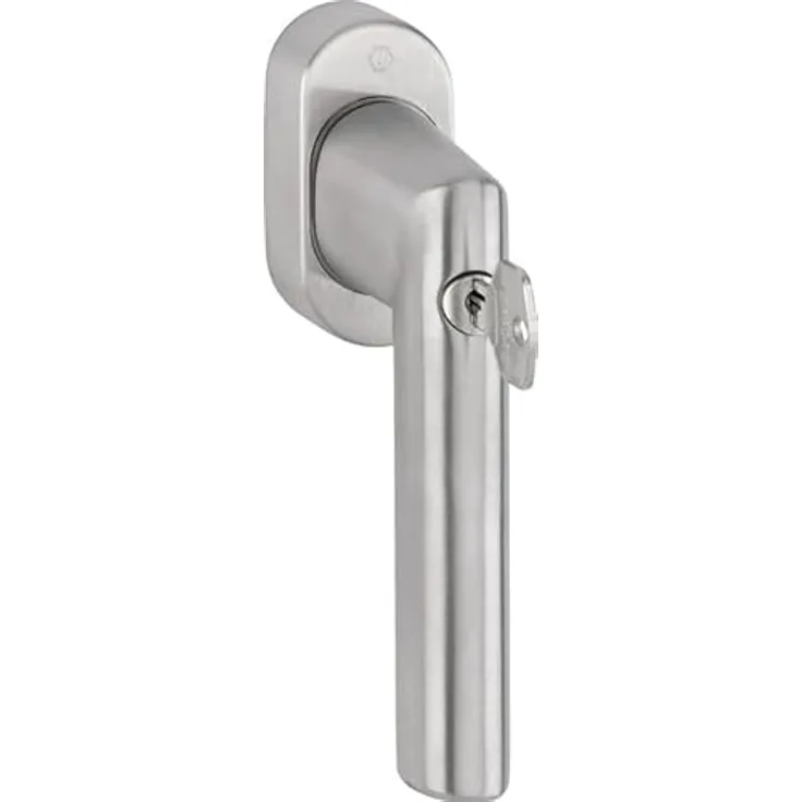 HOPPE Fenstergriff Amsterdam E0400S/US9056, abschließbarer Fenstergriff, 100NM, 32-42mm, Edelstahlverschluss