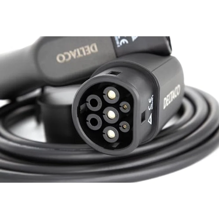 Deltaco Ladekabel für EV - Elektro-Auto EV-3213 3-phasig IEC Typ 2 auf Typ 2 - 16A 11kW, 3m – Bild 3