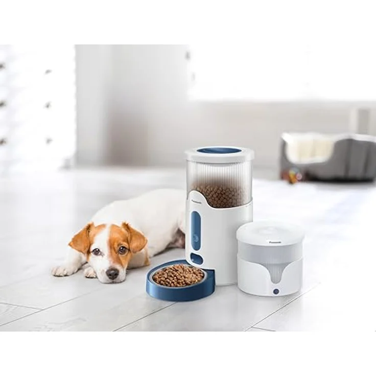 Panasonic CP-JNF01CW Smart Pet Feeder, automatischer Futternapf mit 2,8 l Fassungsvermögen und App-Steuerung für Katzen und kleine Hunde – Bild 8