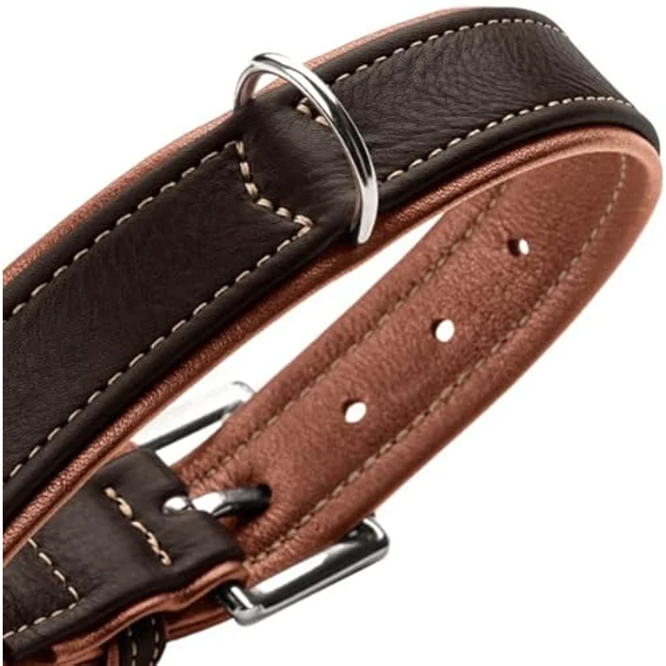 HUNTER Halsband Canadian Up Farbe schwarz/Cognac, Größe 65 – Bild 5