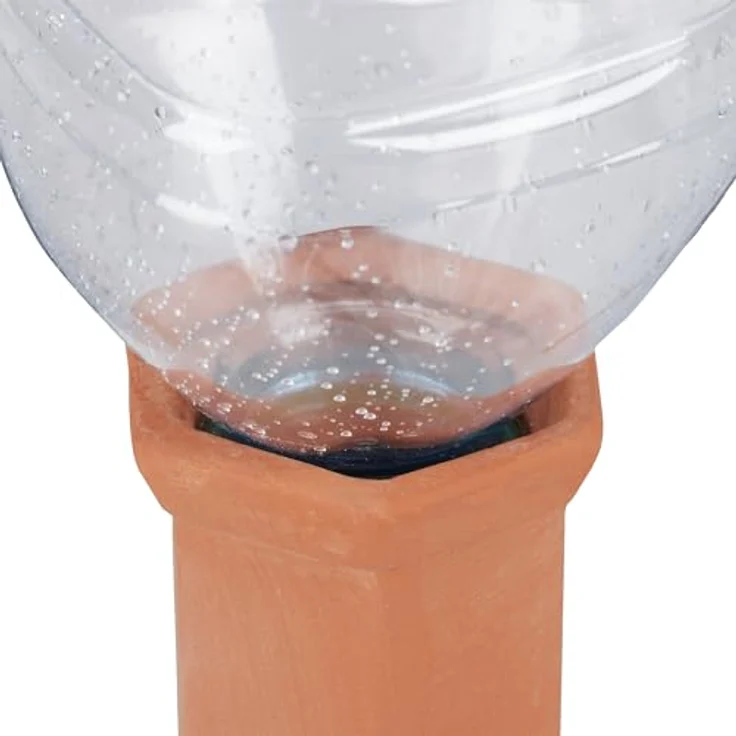 relaxdays Bewässerungssystem Tonkegel 10er Set, automatische Pflanzenbewässerung aus Terrakotta für PET-Flaschen bis 1,5 l – Bild 6