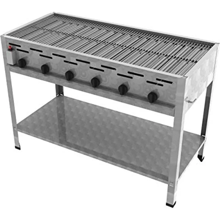 ChattenGlut Gasgrill Gastrobräter 27kW Edelstahl mit Rost, BxTxH: 1140x530x800 cm