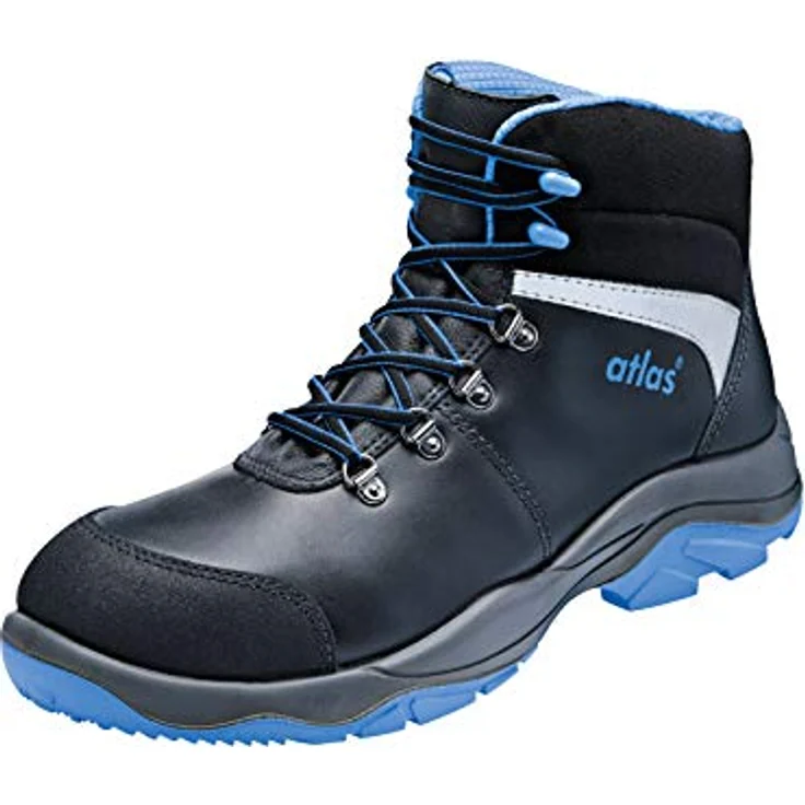ATLAS Sicherheitsstiefel SL 845 XP ESD S3 SRC, waterproofes Glattleder, metallfreie Durchtritthemmung, schwarz/royal blau, Gr. 49 W.10 – Bild 4