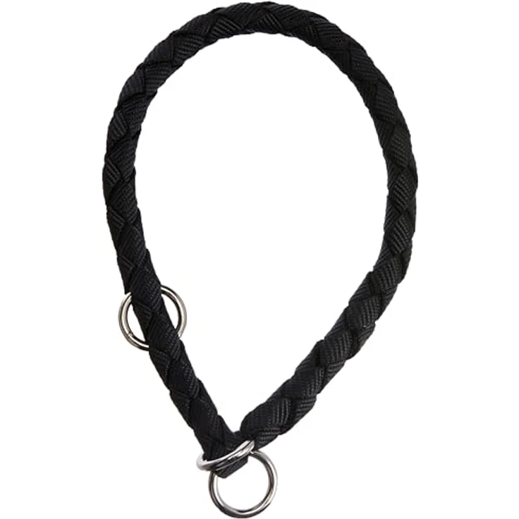 Trixie 143701 Cavo Zug-Stopp-Halsband, S–M: 35–41 cm/ø 12 mm, schwarz – Bild 1