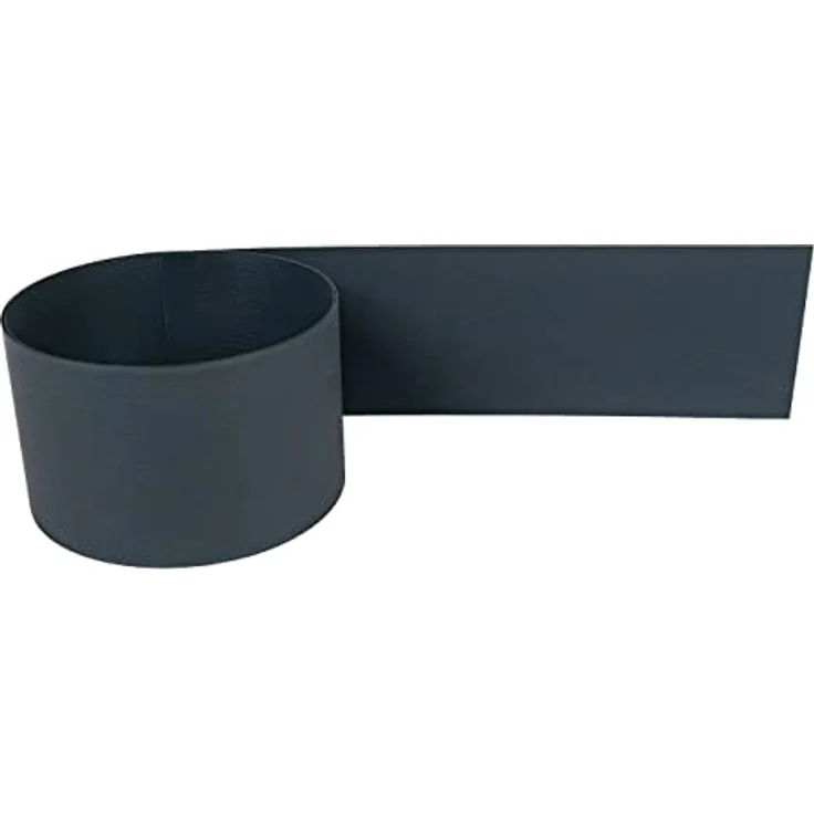 Gartenwelt Riegelsberger Premium Sichtschutzstreifen Hart-PVC für Doppelstabmatten Anthrazit RAL 7016 Länge 2,525 Meter Höhe 19 cm Stärke 1,35 mm 1 Stück – Bild 1