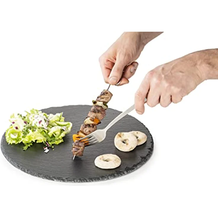 Buddy's Grillspieß Buddy´s BBQ, Edelstahl Schaschlikspieße (Set, 12-St), wiederverwendbar, 21 cm mit Ringgriff – Bild 7