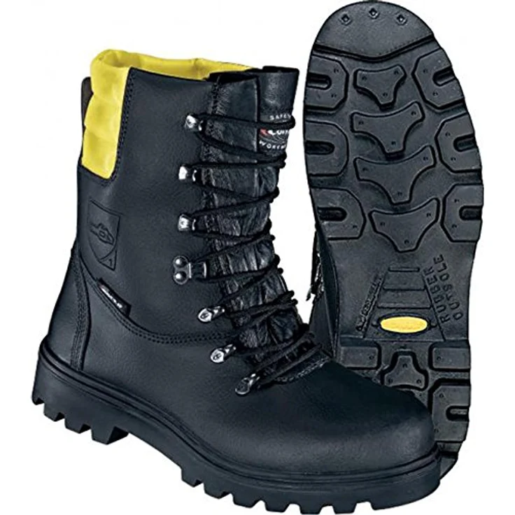 COFRA Schnittschutzstiefel Woodsman, Forst- und Schnittschutzstiefel, wasserabweisend, schwarz, Größe 45 – Bild 3