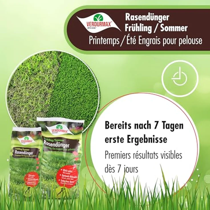 Höfer Chemie 20 kg Rasendünger Frühling/Sommer mit NPK-Formel (14-3-8), Magnesium & Schwefel – Bild 3