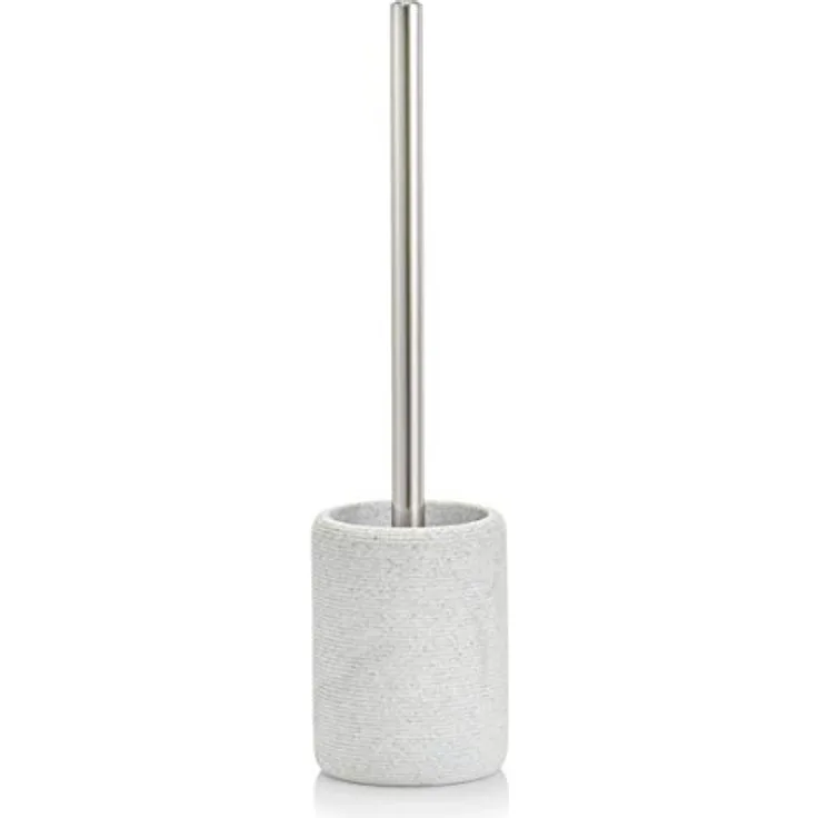 Zeller 18797 WC-Bürste Living, Polyresin, Hellgrau