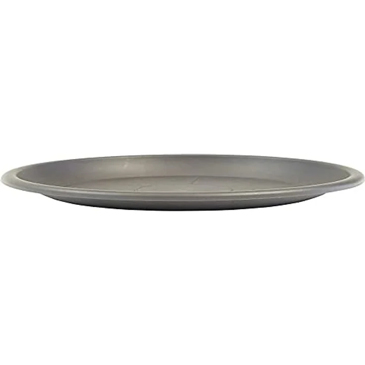 greemotion Blumentopfuntersetzer Anthrazit - 34 cm Durchmesser, Höhe 4,4 cm - UV Beständig, Frostfest, Pflanzkübel Untersetzer aus Kunststoff  – Bild 1