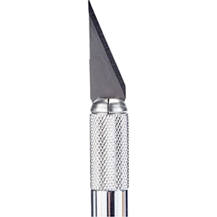 Westcott E-84010 00 Skalpell mit Metallgriff und auswechselbarer Klinge, 12 cm, silber – Bild 3