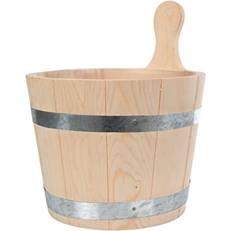 Sauna Holz Aufgusseimer 5 Liter – Bild 3