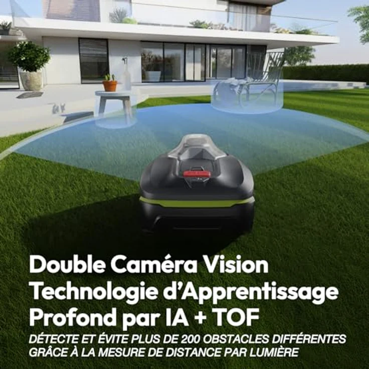SUNTEK SRM3050 RTK+Vision+TOF Mähroboter, Kabellose Präzision mit App-Steuerung, Multizonen-Management, Hinderniserkennung für 500 m² – Bild 6
