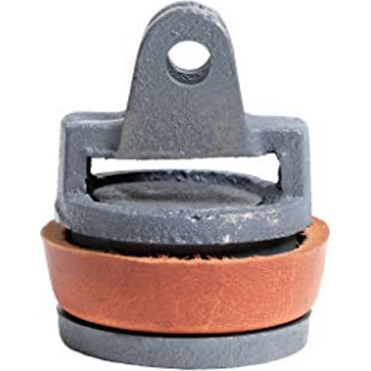 Xclou Kolben für Schwengelpumpe mit Rundflansch, Ersatzkolben komplett für Wasserpumpe mit Dichtung aus Leder Sprinklerpumpen, grün, 8 x 8 x 9,3 cm – Bild 3