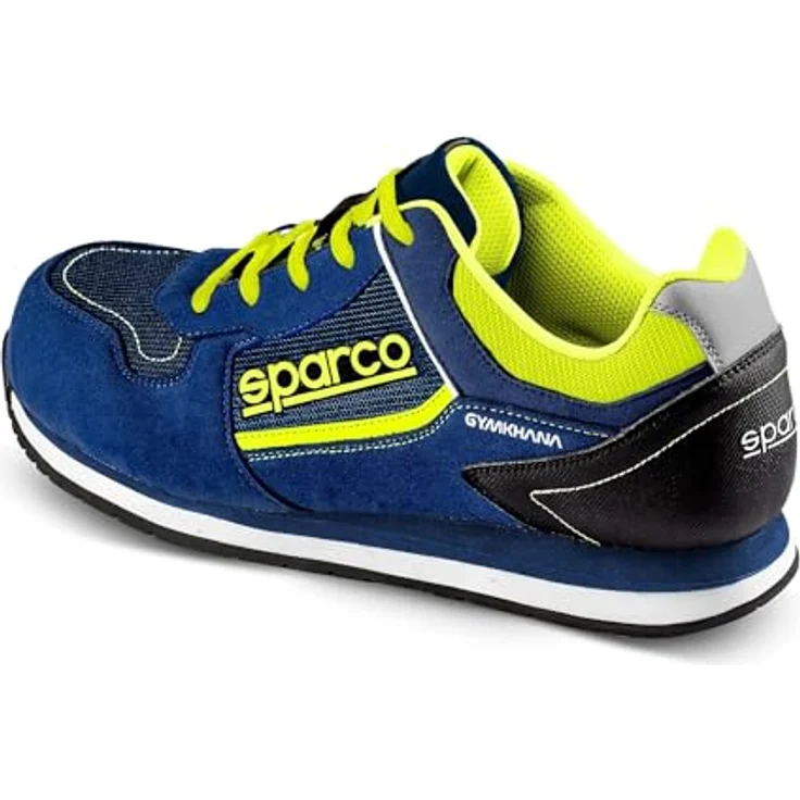 Sparco Dani S1P SRC Sicherheitsschuh, Sneaker-Stil, EVA-Sohle, Blau/Gelb, Größe 46 – Bild 3