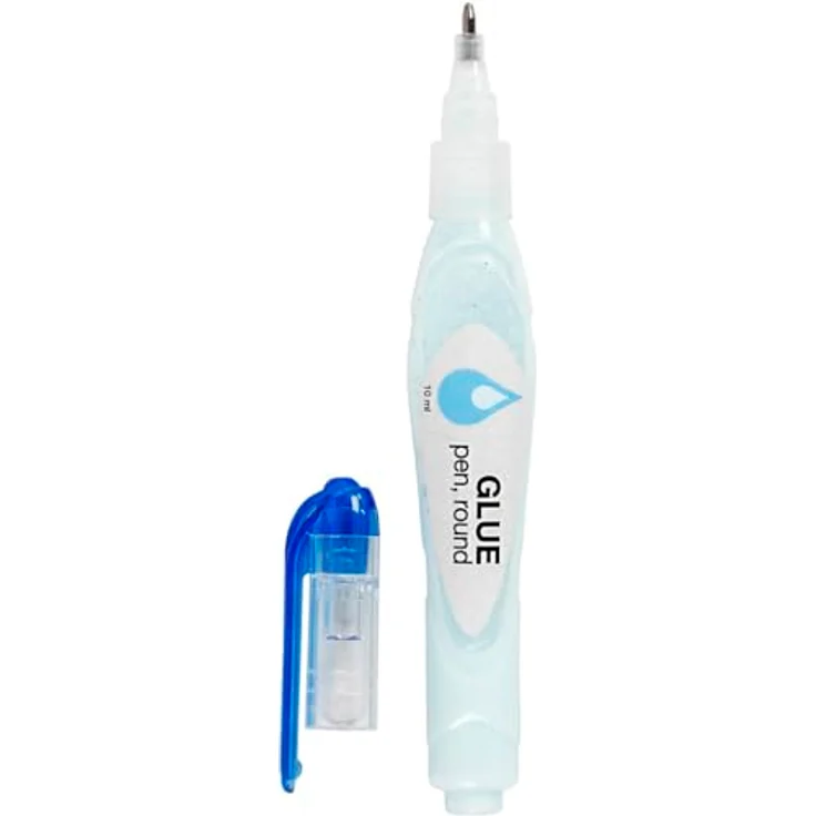 creativ company Bastelkleber Klebestift mit Kugelspitze, 10 g, präziser Auftrag für Papier und Karton, transparent trocknend – Bild 4