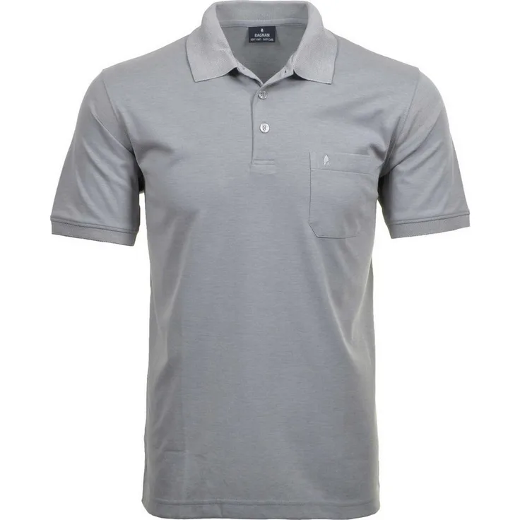RAGMAN Poloshirt Herren Poloshirt - Softknit-Polo mit Brusttasche, Navy