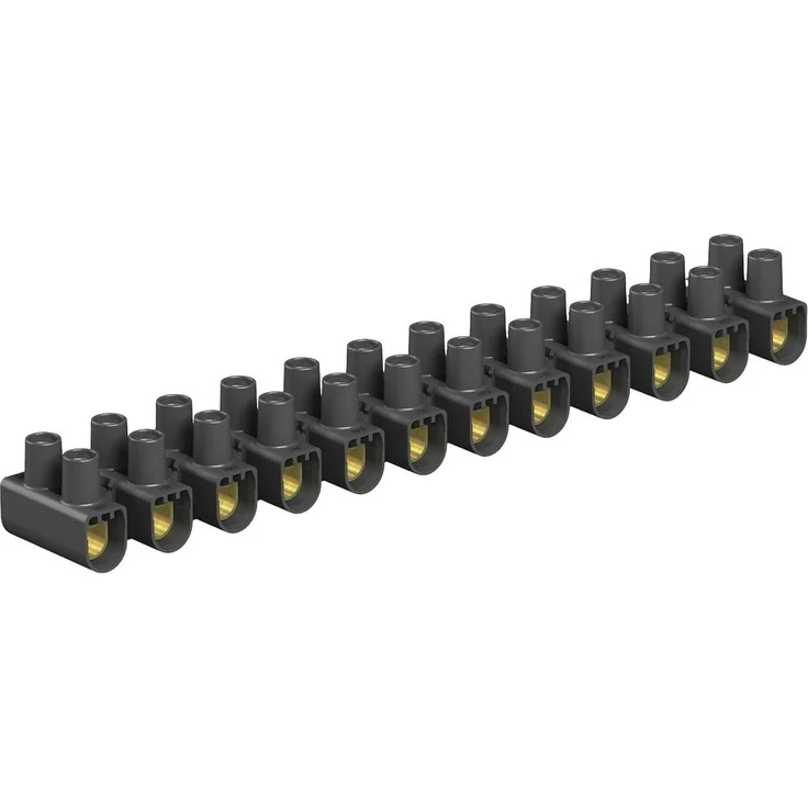 OBO Bettermann 2056569 Reihenlüsterklemme flexibel, 12-polig, 16-16mm² starr, galvanisch verzinkt, 10 Stück