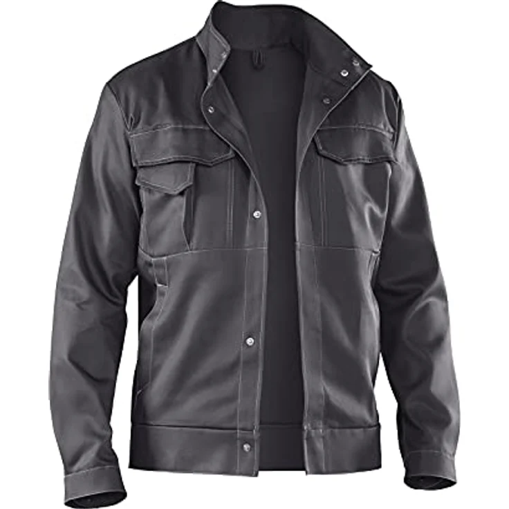 KÜBLER Workwear KÜBLER ORGANIQ Arbeitsjacke anthrazit, Größe 58, Herren-Arbeitsjacke aus Baumwolle, bequeme Arbeitsjacke – Bild 1