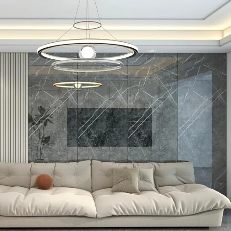 neu.haus Duschrückwand, Wandpaneel »Bladel« 4er Set 120 x 60 cm Grey Diamond, feuchtigkeitsunempfindlich, flexible Anpassung, schnelle Installation – Bild 3
