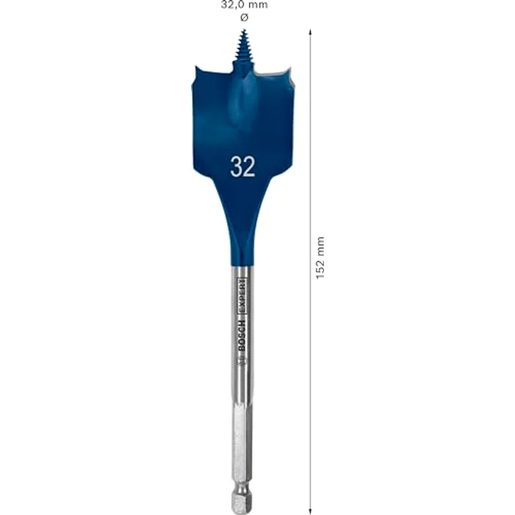Bosch Expert Self Cut Speed Spade Bit, 32mm x 152mm, HEX Shank, schnelles Bohren für Weichholz – Bild 3