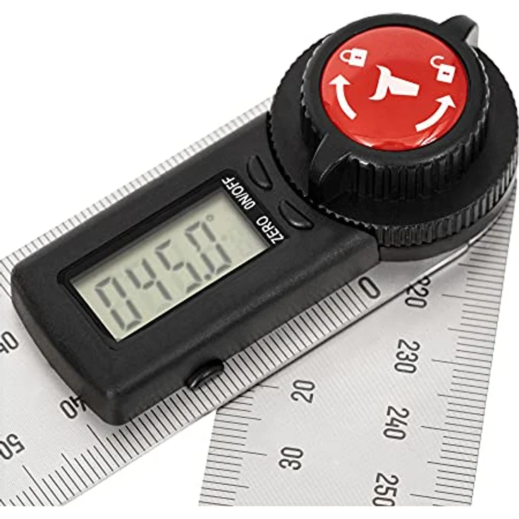 Stier SDW 200, Digitaler Winkelmesser mit Feststellfunktion und LCD Bildschirm, Messbereich 0° - 360° – Bild 4