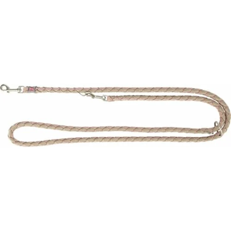 TRIXIE Ramal Cavo, Flache runde geflochtene Leine, 2,00 m/ø 12 mm, Blush/Sand – Bild 2