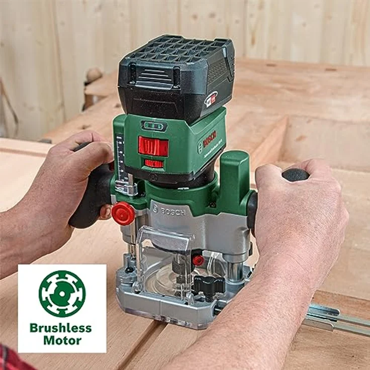 Bosch Home & Garden Oberfräse Bosch Home and Garden Oberfräsen-Taucheinheit 1600A02RD7 AdvancedTrimR, Tiefeneinstellung, Parallelführung, Staubarmes Arbeiten, 18V POWER FOR ALL Alliance – Bild 3