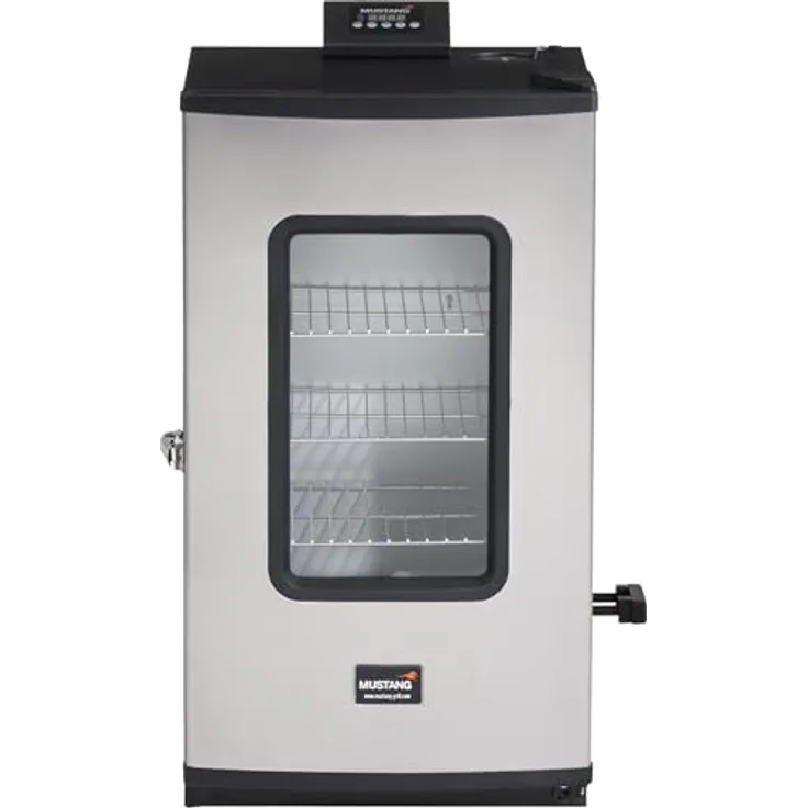 Mustang Electronic Elektrischer Rauchofen – 4 Gitter, 650W, Timer, Schutzabdeckung, Temperatur 38–137°C