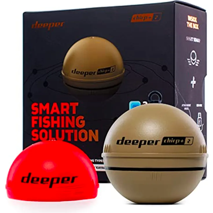Deeper Chirp+2 - Auswerfbarer GPS Fischfinder, fürs Bootangeln, Eisfischen, Uferangeln | Auswerfbares Echolot mit benutzerfreundlicher kostenloser App - Preisvergleich