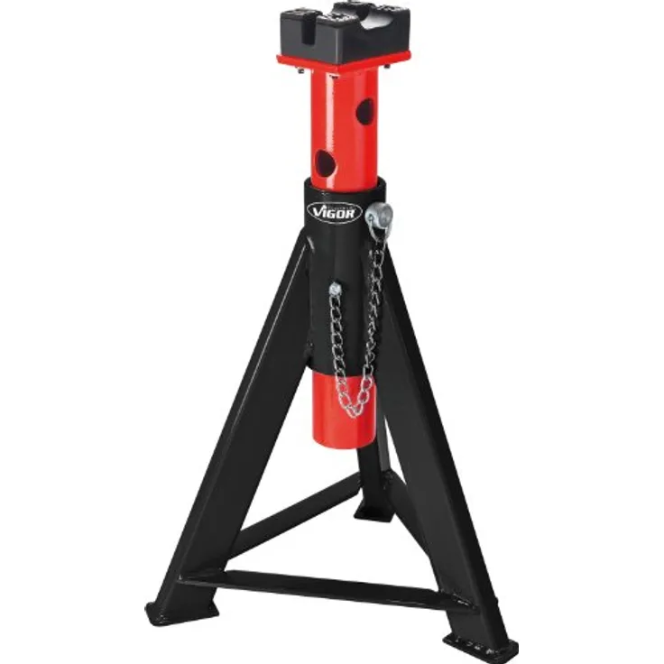 Vigor Unterstellbock-Satz V2648, 6 t, min. Höhe 370 mm, max. Höhe 575 mm, 2 Werkzeuge, Gewicht 11,0 kg