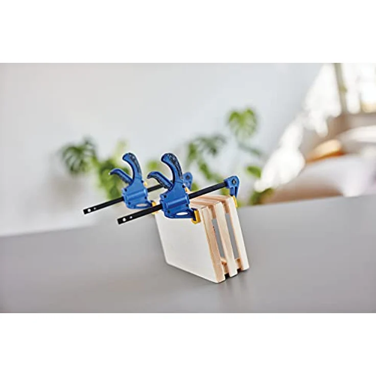 Rapid Mini-Einhandzwingen Set mit 3 Stück, 100 mm Spannweite, für präzises Fixieren von kleinen Werkstücken – Bild 4