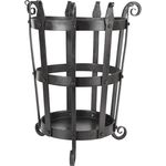 ULFBERTH® Geschmiedeter Feuerkorb aus Stahl - Authentische Feuerschale Lagerfeuer, Handarbeit in mittelalterlichem Design