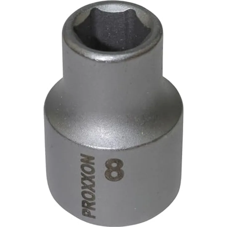 PROXXON INDUSTRIAL Bohrer- und Bitset 23504, 3/8'' Steckschlüsseleinsatz, CrV-Stahl, Größe 8 mm