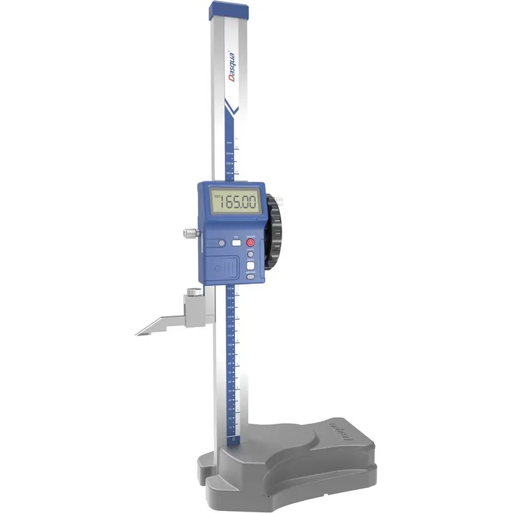 Dasqua 3530-0005 Digitales Höhenmessgerät, Ablesung 0.01mm, präzise Messgenauigkeit mit Hartmetall-Kratznadel