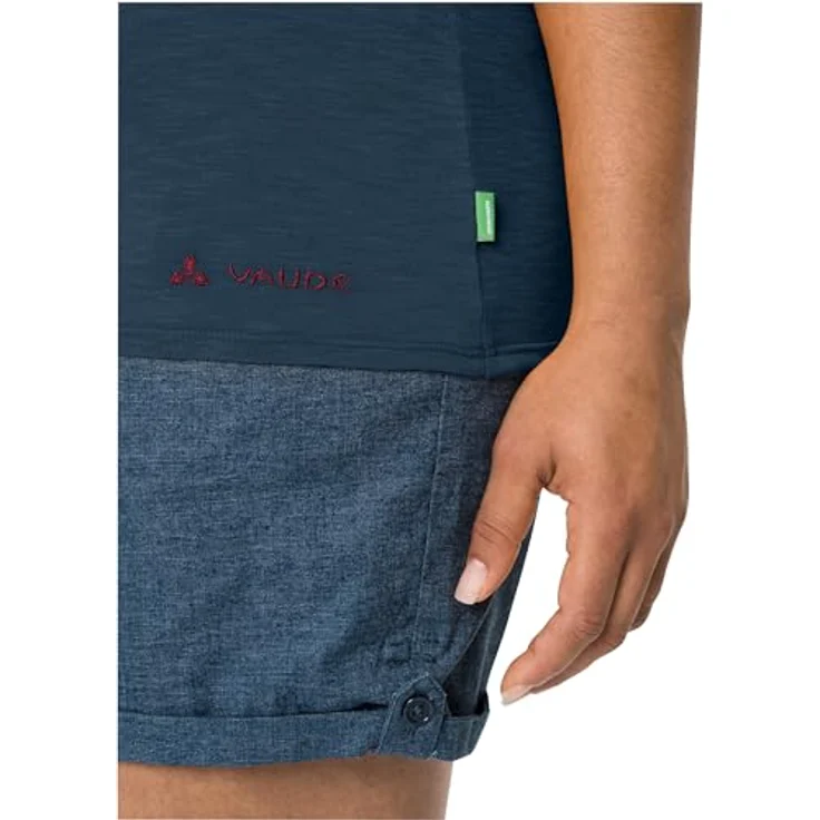 Vaude Moja IV Damen Shirt, bio Baumwolle, atmungsaktiv, blau, Größe S – Bild 6