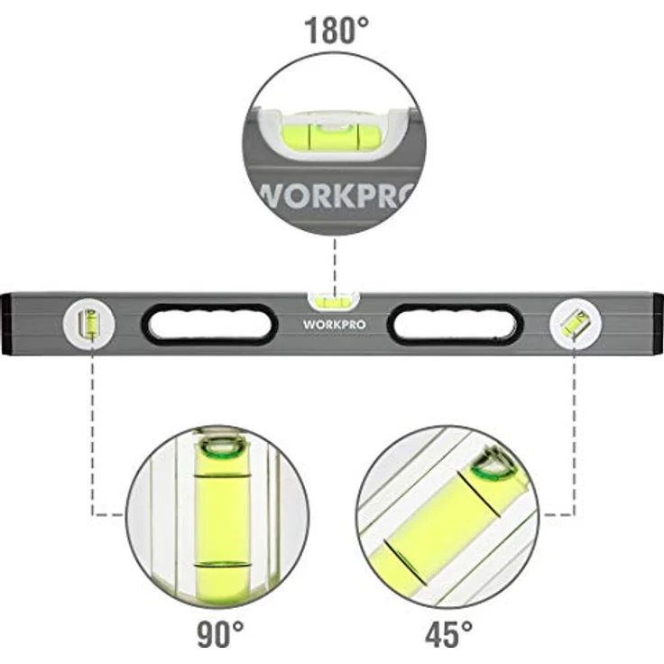 WORKPRO W002900A Wasserwaage, 3-teilig – Bild 5
