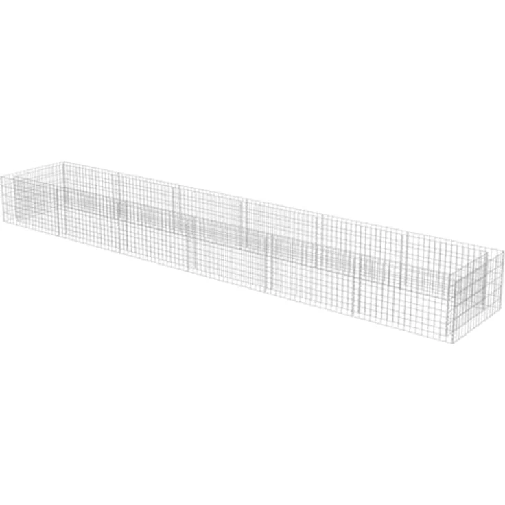 vidaXL Gabionen-Hochbeet Verzinkter Stahl 540×90×50 cm – Bild 10