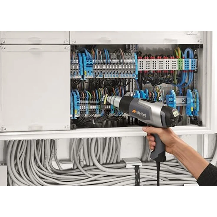 Steinel Heißluftgebläse HG 2320 E Koffer, 2300 W Heißluftpistole, 80°-650°C, 500 l-min, LCD-Display, Überhitzungsschutz, 3m Kabel – Bild 5