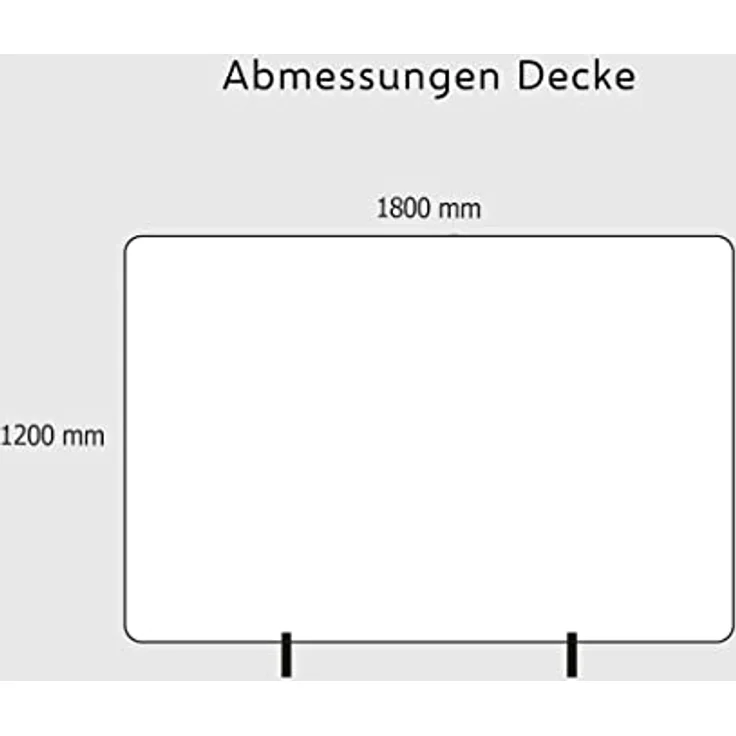 Brandschutzdecke 180x120cm mit Hardcover - Personenlöschdecke Feuerdecke Küche – Bild 2