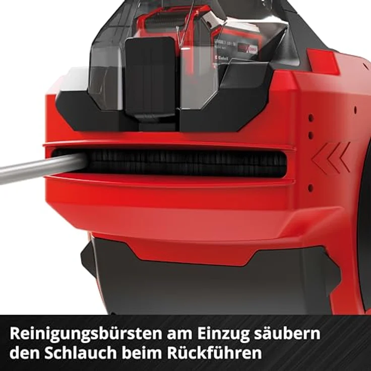 Einhell Schlauchtrommel GE-HR 18/30 Li-Solo, Automatisches Aufrollen, UV-beständiger Gartenschlauch, ohne Akku und Ladegerät – Bild 7